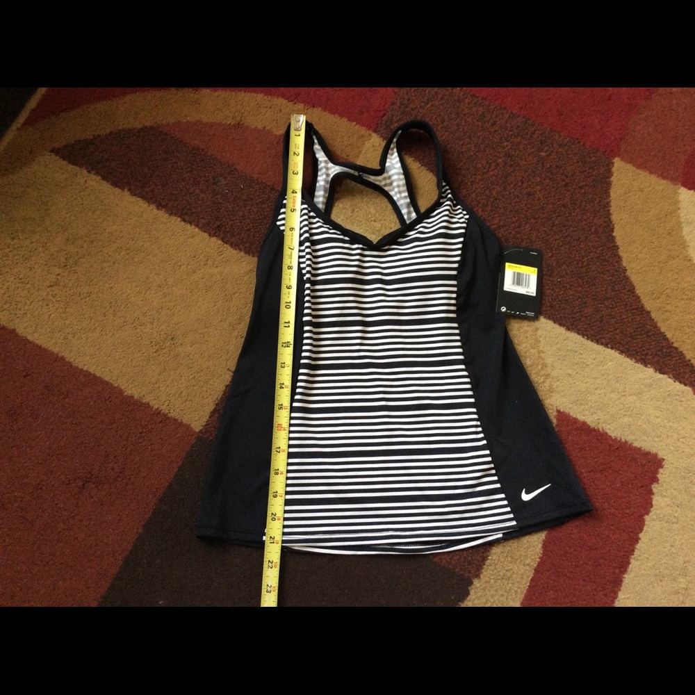 Women’s Nike striped tankini top NWT small
